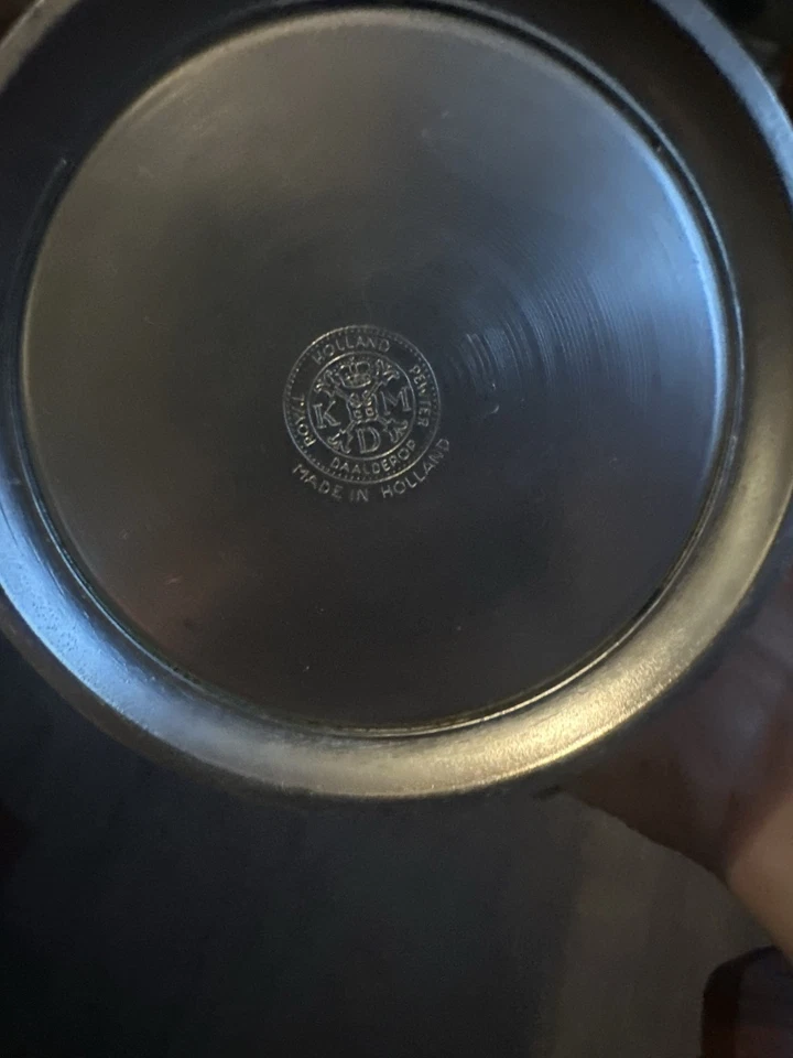 Royal Holland Daalderop оловянный желудь с крышкой сливочник сироп кувшин - Изображение 3 из 3