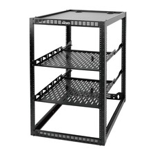 20U Open Frame Network Rack for IT  AV Gear, AV Rack Floor Standing or Wall ...