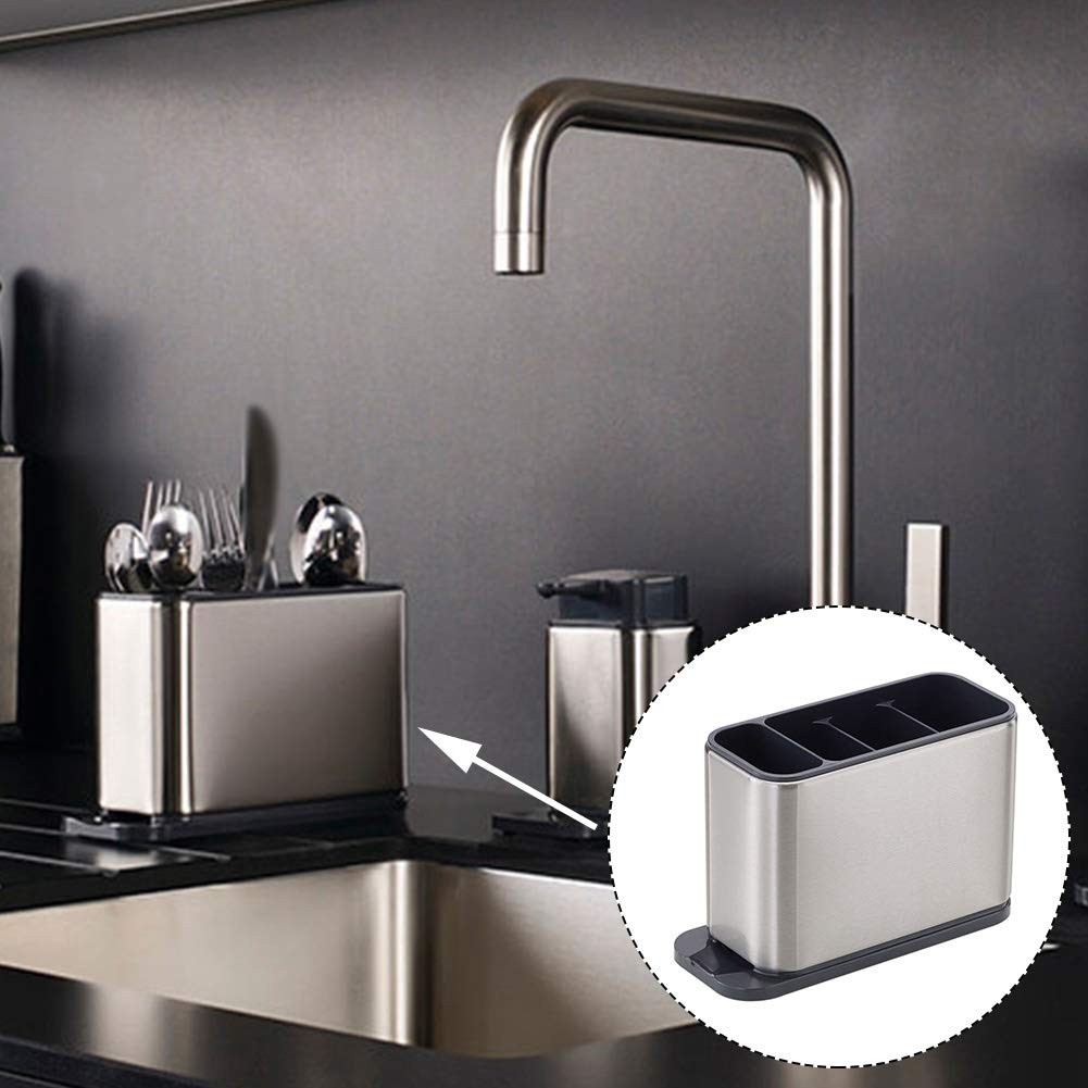 Kitchen Utensil Holder for Countertop Flatware Organizer Utensil Crock Holder
