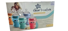 Tommee Tippee Natural Start Anti-Colic Colorful Baby Bottles, 9oz, 0 month+,...