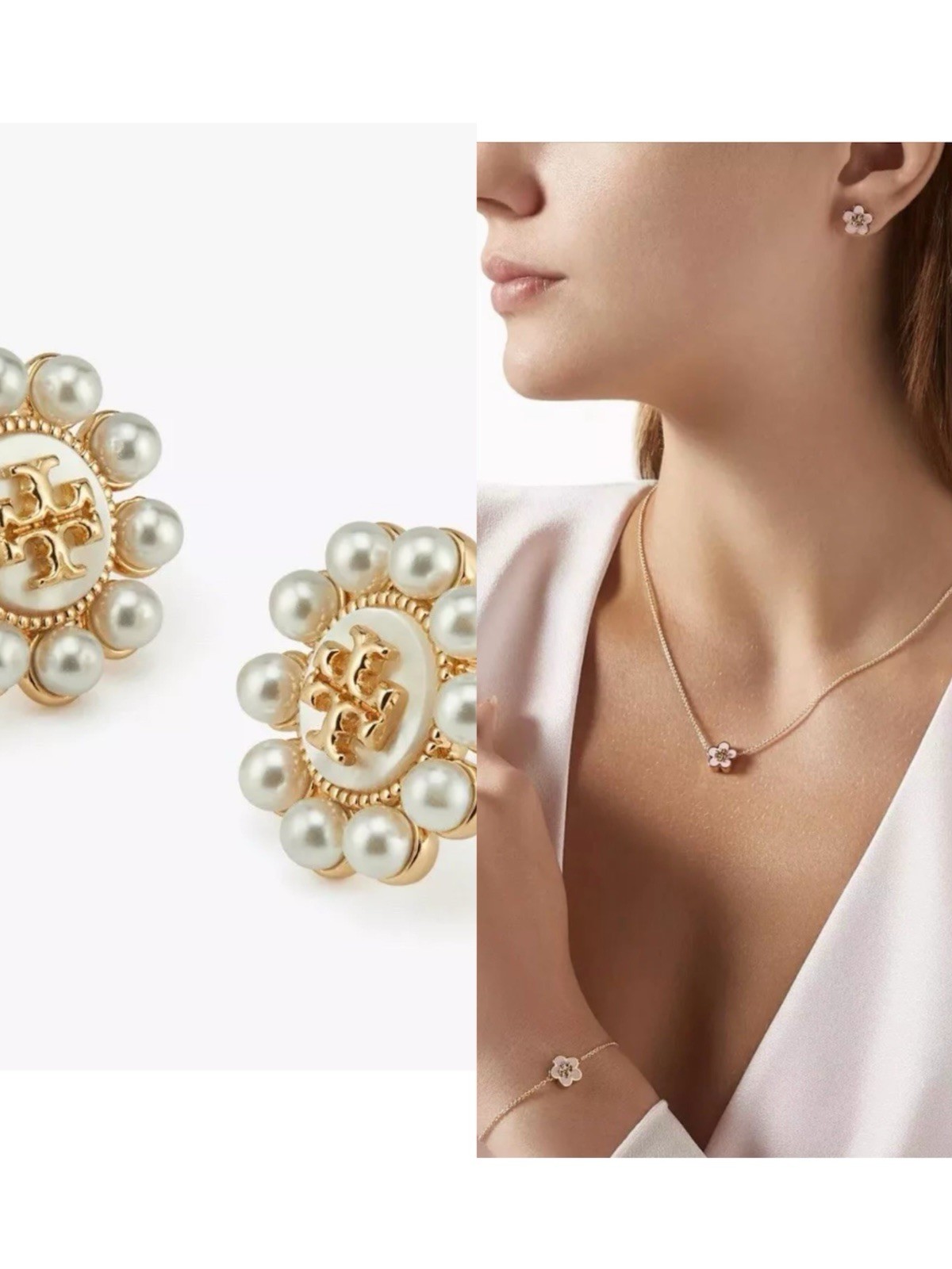 Tory Burch Lady Perfect Match Classic Elegant Jewelry Earring Set Gift