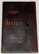 1953 Bentley Continental Sports Saloon Original Owners Handbook Complete