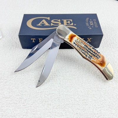 Case XX 03574 Folding Hunter 6.5 BoneStag Stainless Steel Pocket Knife