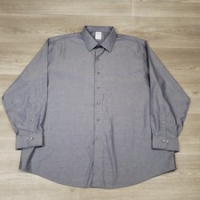 Brooks Brothers Dress Shirt Men's 18-34/35 Regular Herringbone Cotton Non Iron