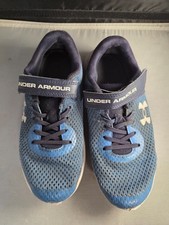 Under Armour Child Casual Sneakers Shoes Blue Sz 3 Years Laces SlipOn Round Toe