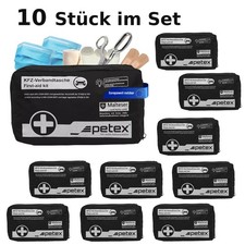 10 x Verbandtasche Erste Hilfe Kiste Notfallset Verbandkasten Auto DIN13164:2022