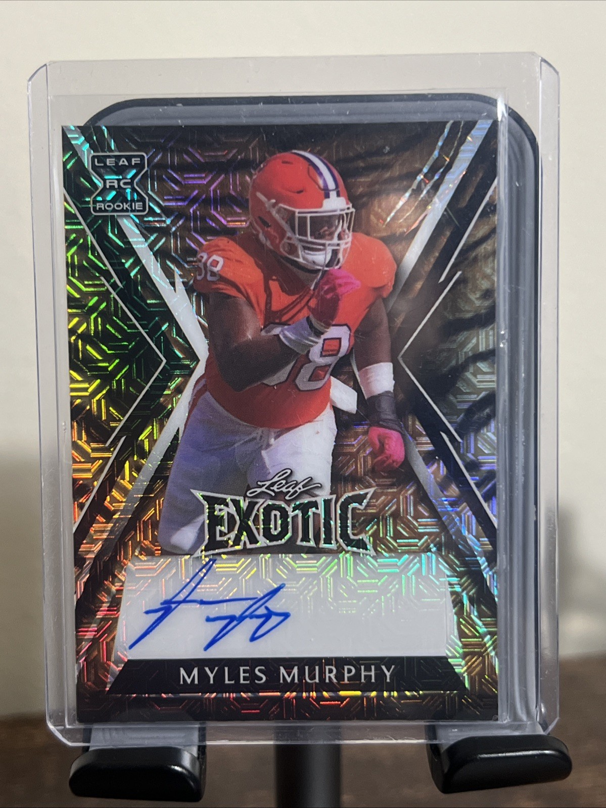Myles Murphy Leaf Exotic Autographs #BAMM2 Peacock