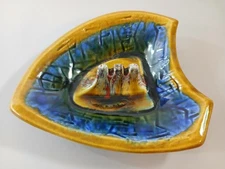 Vintage 1970s Funky Ashtray Ceramic California