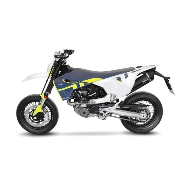 Leovince Schwarzer Auspuffschalldampfer FUR Husqvarna 701 Supermoto 17-20 INOX-C-image