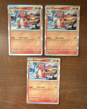 Pokemon 3 Card Lot Obsidian Flames Holo Charmeleon 27/197