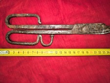 Outil pince de forge 34 cm  poilu ww1 1914 18 objet ancien d'origine XIXe