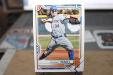 2021 bowman 1st baseball new york mets dominic hamel card#bd-60