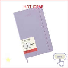 Moleskine Classic 12 Month 2026 Daily Planner, Hard Cover, Large (5" x 8.25"), P