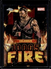 2025 Topps Chrome Deadpool Colossus 10005-Fire Black Refractor #/10