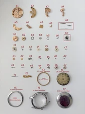 Omega Cal 471 Parts Movement Balance Fork Wheels Spring Bridge 470 490 491 500