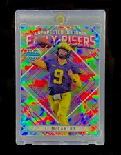 JJ MCCARTHY ROOKIE REFRACTOR SILVER HOLO Chrome SP Insert RC Card - VIKINGS