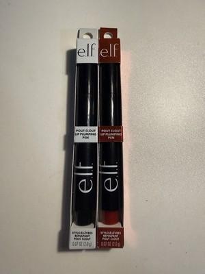 e.l.f. Pout Clout Lip Plumping Pen In The Clear & Red My Mind Shades