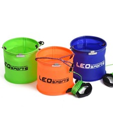 Foldable EVA Fishing Bucket 17cm Live Bait Storage Case with Handle