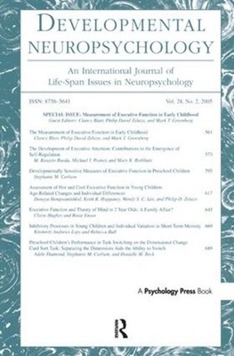 Measurement of Executive Function in Early Childhood: A Special Issue of Develop