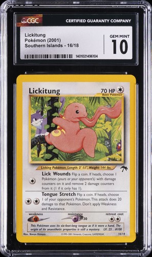 Lickitung graded CGC 10 for sale on eBay