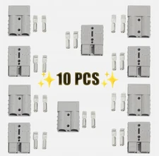 10Pack For Anderson Style Plug Connectors DC Power 50 AMP 12-24V 6AWG