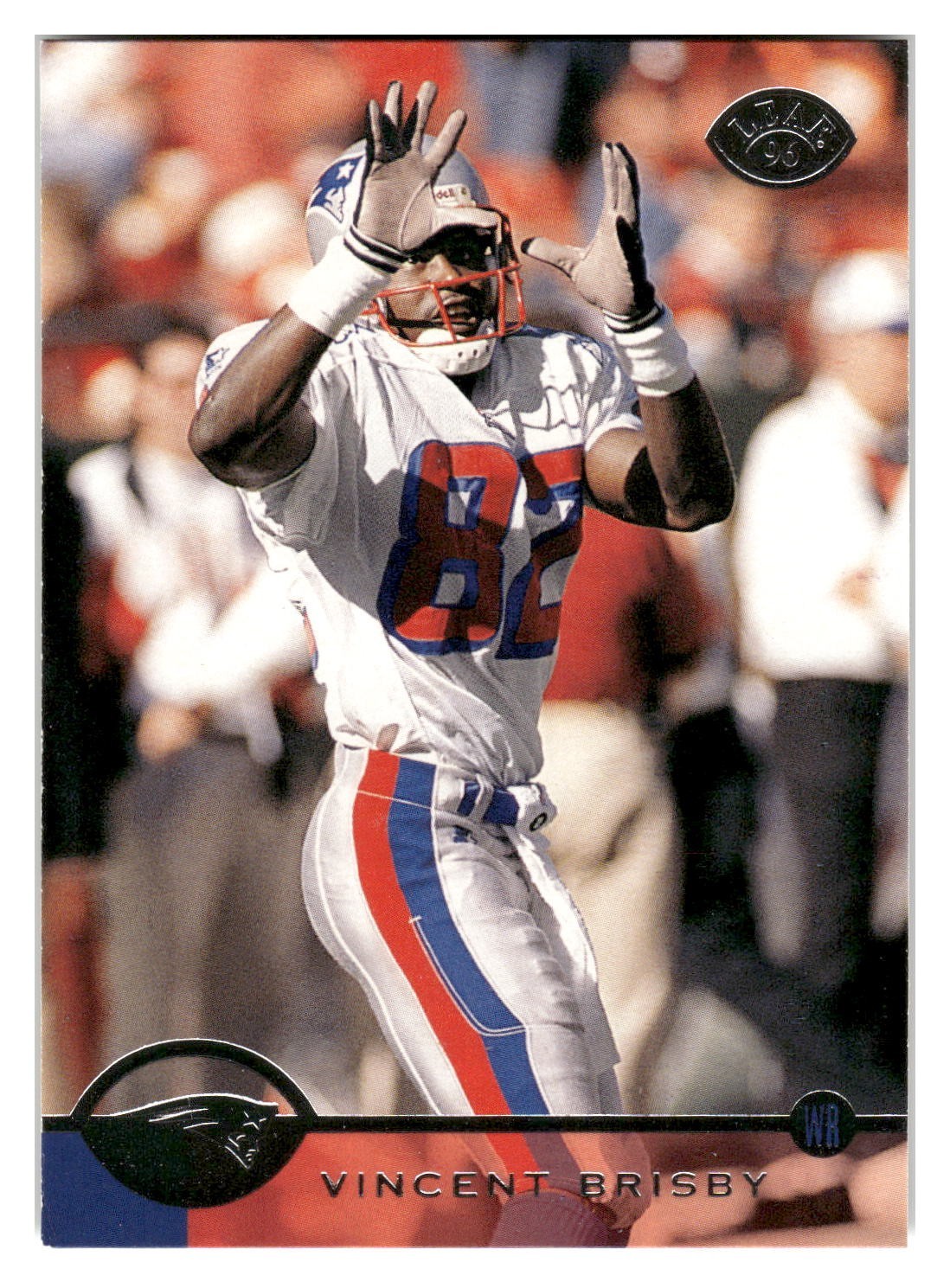 1996 Leaf #112 Vincent Brisby ~ New England Patriots