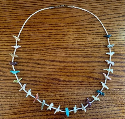 Stunning Vintage Zuni Fetish Necklace ￼