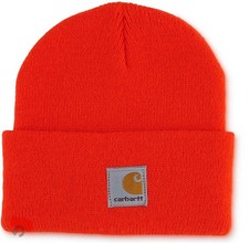 Carhartt Youth Kids Acrylic Watch Hat Beanie Knit Brite Orange New