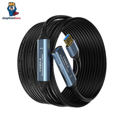 USB 3.0 Extension Cable 10M Type A Male to Female Active Extension Cable with 2