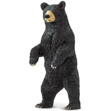 Safari Ltd Black Bear Figurine Hand Painted Wild Animal Toy Figure 181629 NEW
