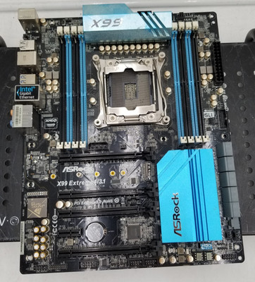 Intel X99 Motherboard ASRock X99 Extreme4/3.1 DDR4 for Intel Core i7 (FOR PARTS)