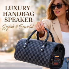 Portable Handbag Speaker Wireless Bluetooth Mp3 LED Karaoke FM. 7x6x10 inches