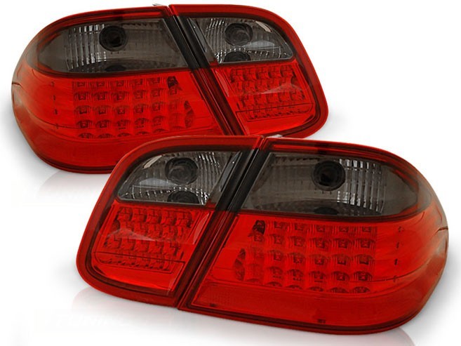 Feux arrière LED rouge fumé pour Mercedes CLK W208 1997-2002 montage Plug and Play