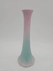 Antique Arts and Crafts Early Matte Blue Purple Ombre Weller Bud Vase 7.5"