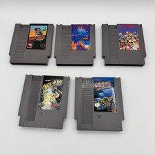 Nintendo NES Lot of 5 Game Cartridges Dr. Mario Tetris Blaster Master Mach Rider