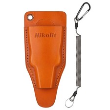 Fishing Pliers Sheath With Spring Steel Belt Clip And Coiled Lanyard Cowhide