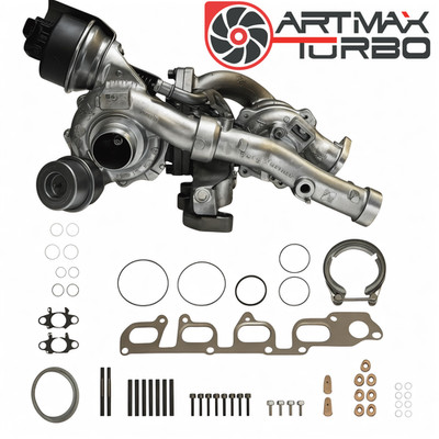 Bi- Turbolader VW 2.0 TDI T5 4Motion  180PS 132 KW 03L145701G 03L145715D CFCA