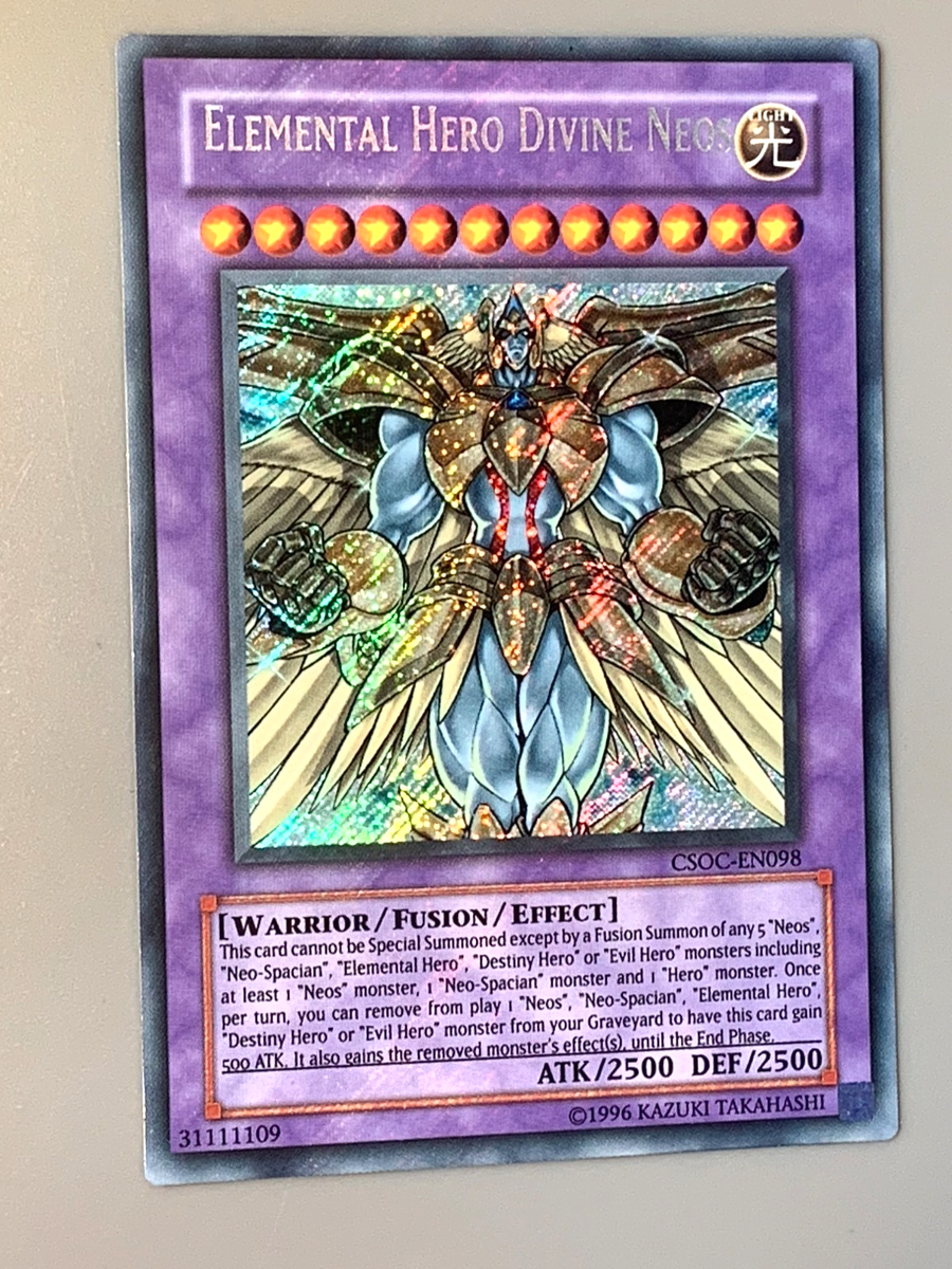 new hero cards yugioh Elemental Divine Neos CSOC-EN098 Secret Rare Unl Edition near mint! HC01] New Hero Fusion :