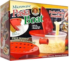 Microwave PASTA BOAT Cooker As Seen On TV Perfect Pasta New In Box