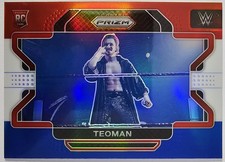 2022 Panini Prizm WWE Prizms Red White and Blue #42 Teoman