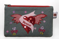 Wendekreis Kosmetiktasche Geldbörse 18 x 11,5 Hearts