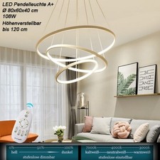 LED Pendelleuchte Fernbedienung 2130weiß 108 W Lichtfarbe/Helligkeit einstellbar