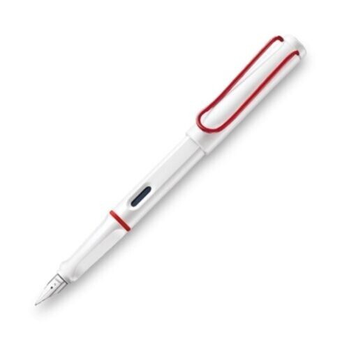 Penna stilografica LAMY Safari bianca clip rossa edizione speciale / spedizione gratuita - Foto 1 di 3