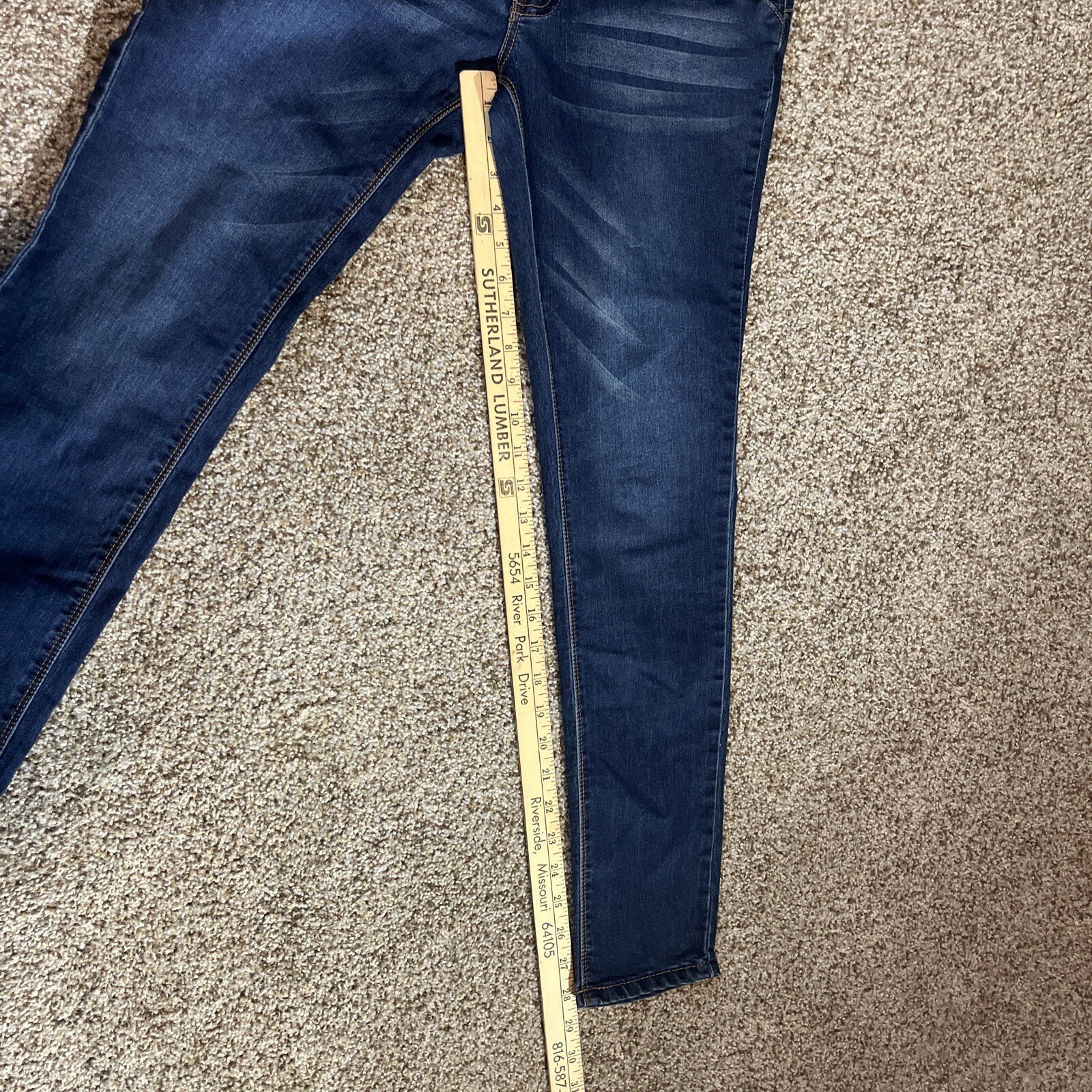 Vior Levanta Pompis Jeans Size 9 Dark Blue Hi-Rise Stretch Denim Jeans - View 6