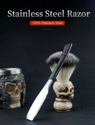 Men's Elegant Clutch Beard Shaving Razor Holder Hair Design Nape Barber Razor