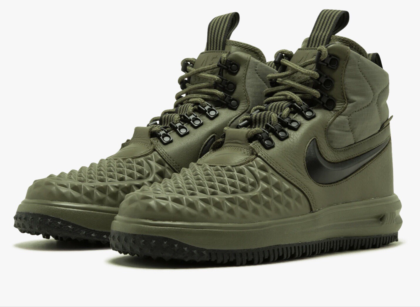 nike lunar force 1 duckboot olive green