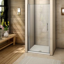 Aica Frameless Pivot Bi Fold Shower Door Enclosure Glass Screen 700 760 800 900