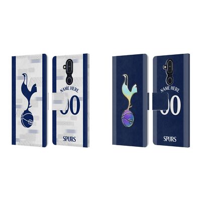 CUSTOM TOTTENHAM HOTSPUR F.C. 2023/24 BADGE LEATHER BOOK CASE FOR NOKIA PHONES