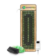 HealthyLine Leather Heating Mat for Full Body, Jade Tourmaline, 72 x 24