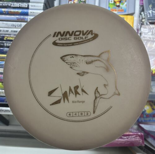 Innova Shark 168 g disque de golf disque de milieu de gamme blanc avec feuille dorée - Photo 1/4